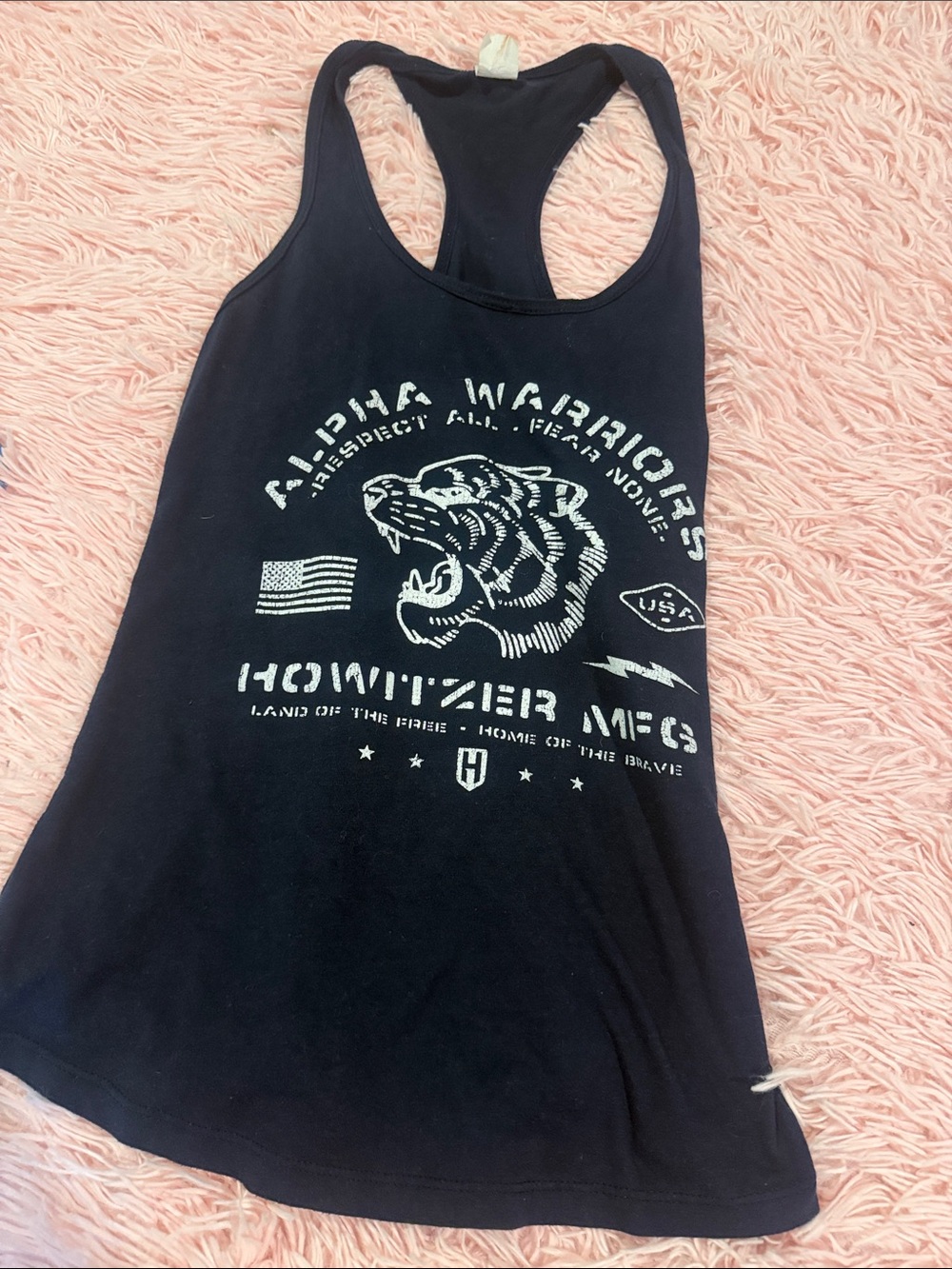 Graphic Racerback Buckle Tank top